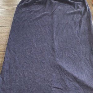 Womens size 2x blue elastic waist midi skirt j1